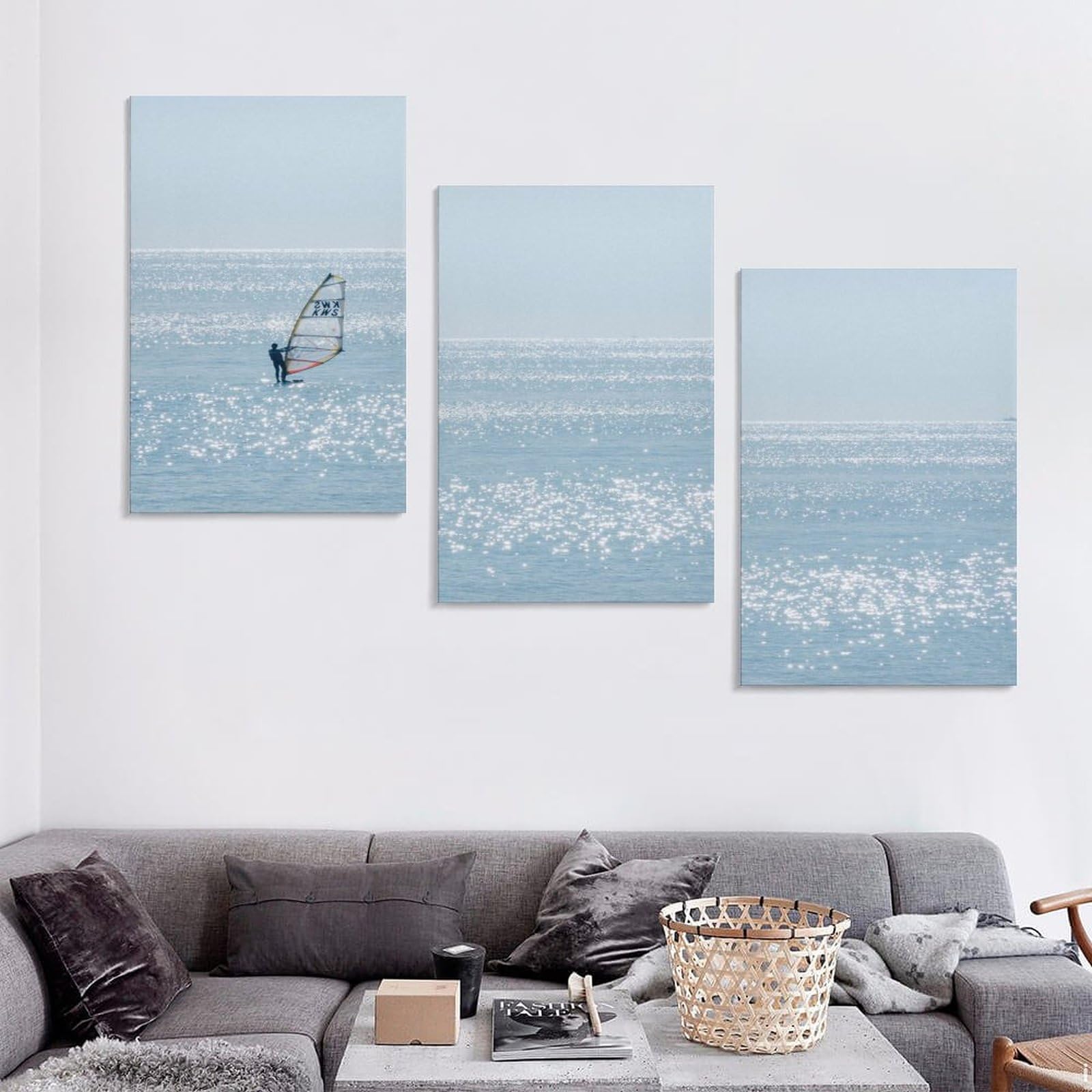 Amazon.co.jp: 3枚 神奈川県 湘南の海 昼下がり太陽がきらめく相模湾